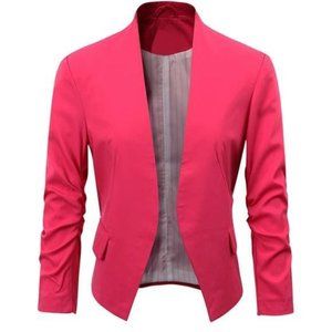 Women's Folding Sleeve Office Blazer